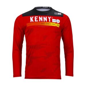 KENNY Cyklistický dres s dlhým rukávom letný - ELITE - červená