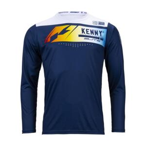 KENNY Cyklistický dres s dlhým rukávom letný - ELITE - modrá