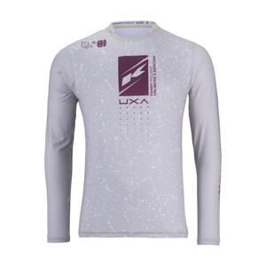 KENNY Cyklistický dres s dlhým rukávom letný - PROLIGHT 24 - fialová/šedá