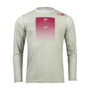 KENNY Cyklistický dres s dlhým rukávom letný - FACTORY - červená/šedá 2XL