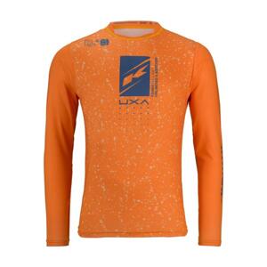 KENNY Cyklistický dres s dlhým rukávom letný - PROLIGHT 24 - oranžová 2XL