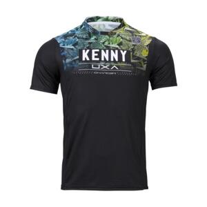 KENNY Cyklistický dres s krátkym rukávom - CHARGER - žltá/modrá/čierna