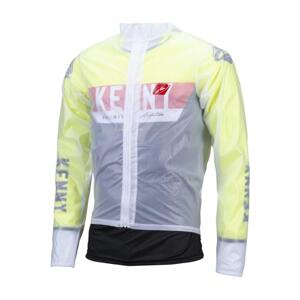 KENNY Cyklistická vodeodolná pláštenka - ZIPPED CASAQUE - transparentná L