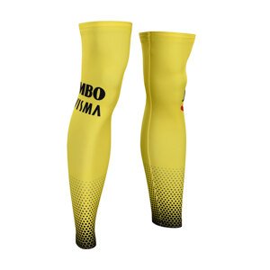 BONAVELO Cyklistické návleky na nohy - JUMBO-VISMA 2019 - žltá XL