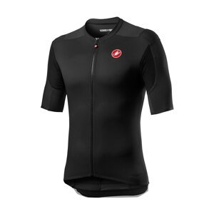 CASTELLI Cyklistický dres s krátkym rukávom - SUPERLEGGERA 2 - čierna/červená L