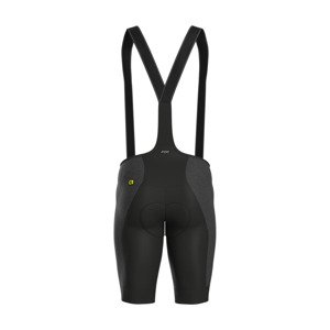 ALÉ Cyklistické nohavice krátke s trakmi - R-EV1  PRO RACE STRONG - čierna 3XL