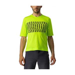 CASTELLI Cyklistický dres s krátkym rukávom - TRAIL TECH - svetlo zelená