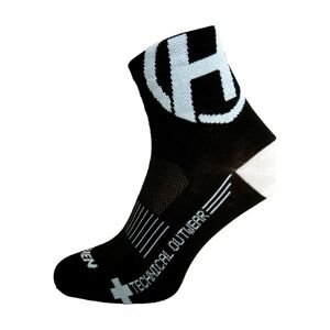 HAVEN Cyklistické ponožky klasické - LITE SILVER NEO 2PAK - čierna/biela 40-41