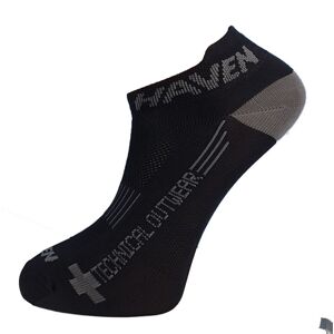 HAVEN Cyklistické ponožky členkové - SNAKE SILVER NEO 2PAK - čierna/šedá 40-41