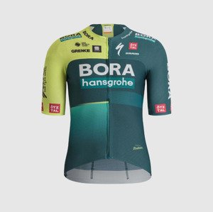 SPORTFUL Cyklistický dres s krátkym rukávom - BORA HANSGROHE 2024 - svetlo zelená/zelená 2XL