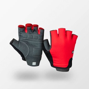 SPORTFUL Cyklistické rukavice krátkoprsté - MATCHY - červená S