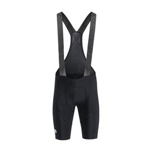 SPORTFUL Cyklistické nohavice krátke s trakmi - BODYFIT CLASSIC - čierna 3XL