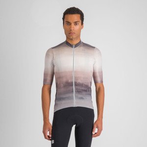 SPORTFUL Cyklistický dres s krátkym rukávom - FLOW SUPERGIARA - béžová/biela XL