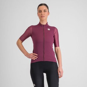 SPORTFUL Cyklistický dres s krátkym rukávom - SUPERGIARA - bordová L