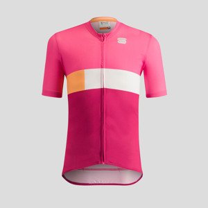 SPORTFUL Cyklistický dres s krátkym rukávom - SNAP KID - ružová 8Y