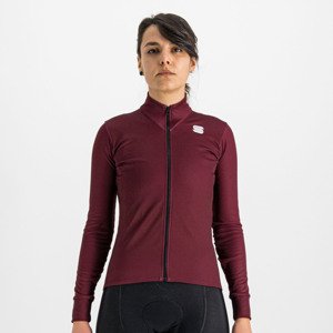 SPORTFUL Cyklistický dres s dlhým rukávom zimný - KELLY THERMAL - bordová L