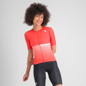 SPORTFUL Cyklistický dres s krátkym rukávom - BOMBER - červená/biela M