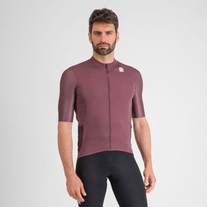 SPORTFUL Cyklistický dres s krátkym rukávom - SUPERGIARA - bordová L