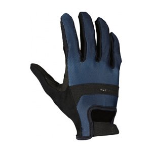 SCOTT Cyklistické rukavice dlhoprsté - GRAVEL - modrá/čierna 2XL