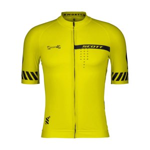 SCOTT Cyklistický dres s krátkym rukávom - PRO - žltá