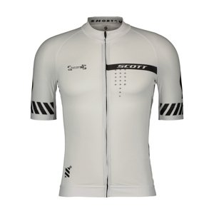 SCOTT Cyklistický dres s krátkym rukávom - PRO - biela