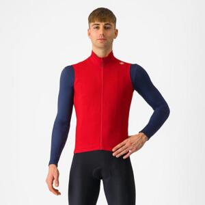 CASTELLI Cyklistická vesta - ESPRESSO VEST - červená XL