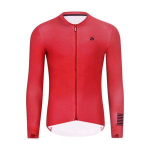 HOLOKOLO Cyklistický dres s dlhým rukávom letný - VICTORIOUS ELITE - červená XL