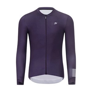 HOLOKOLO Cyklistický dres s dlhým rukávom letný - VICTORIOUS ELITE - fialová 4XL