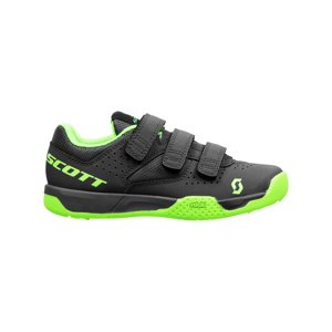 SCOTT Cyklistické tretry - MTB AR KIDS STRAP - šedá/modrá