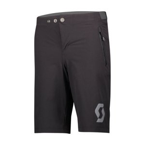 SCOTT Cyklistické nohavice krátke bez trakov - TRAIL 10 LS/FIT W/PAD JR - čierna