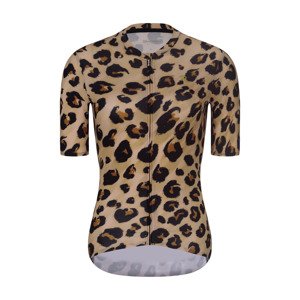 RIVANELLE BY HOLOKOLO Cyklistický dres s krátkym rukávom - WILDCAT II - béžová/čierna XL