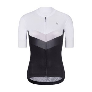 RIVANELLE BY HOLOKOLO Cyklistický dres s krátkym rukávom - ARROW II - biela/čierna L