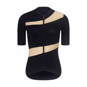 RIVANELLE BY HOLOKOLO Cyklistický dres s krátkym rukávom - GLAMOR - čierna/béžová