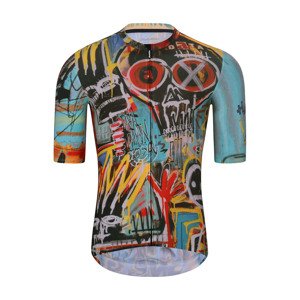 HOLOKOLO Cyklistický dres s krátkym rukávom - WILDLY II - svetlo modrá/viacfarebná 4XL