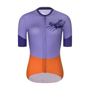 RIVANELLE BY HOLOKOLO Cyklistický dres s krátkym rukávom - STALLION - modrá/hnedá L