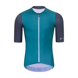HOLOKOLO Cyklistický dres s krátkym rukávom - PERFORMANCE - zelená/fialová XL