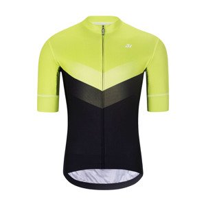 HOLOKOLO Cyklistický dres s krátkym rukávom - ARROW II - svetlo zelená/čierna 6XL