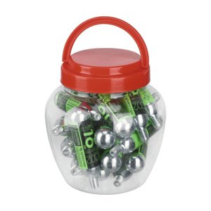 SYNCROS CO2 pumpa/bombička - CO2 10x25 g - strieborná