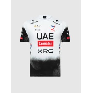 PISSEI Cyklistické tričko s krátkym rukávom - UAE TEAM EMIRATES 2025  - biela/čierna XL