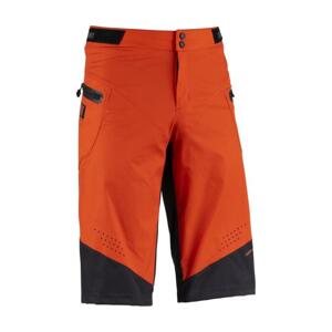 KENNY Cyklistické nohavice krátke bez trakov - CHARGER - oranžová 3XL