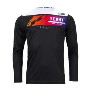 KENNY Cyklistický dres s dlhým rukávom letný - ELITE KID - čierna 4XS