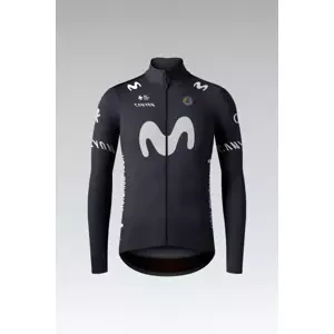 GOBIK Cyklistická zateplená bunda - ENVY 2.0 MOVISTAR TEAM 2025 - modrá/biela M