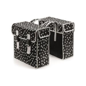 BASIL Cyklistická taška - MARA XL DOUBLE BAG - čierna/biela