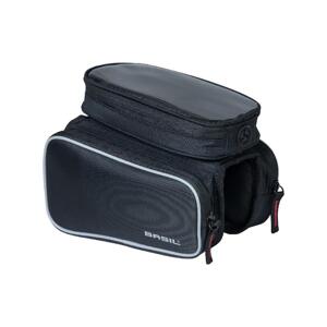 BASIL Cyklistická taška - SPORT DESIGN TOP TUBE FRAME BAG DOUBLE - čierna