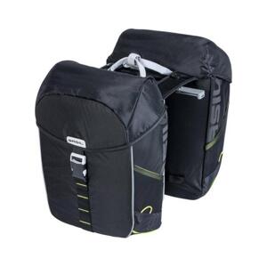 BASIL Cyklistická taška - MILES DOUBLE BAG MIK - čierna