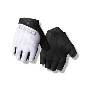 GIRO Cyklistické rukavice krátkoprsté - BRAVO II GEL - biela S