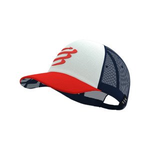 COMPRESSPORT Cyklistická čiapka - TRUCKER CAP - modrá/biela/červená UNI