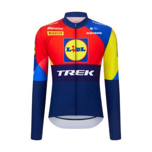 SANTINI Cyklistický dres s dlhým rukávom zimný - LIDL TREK 2025 - viacfarebná XL