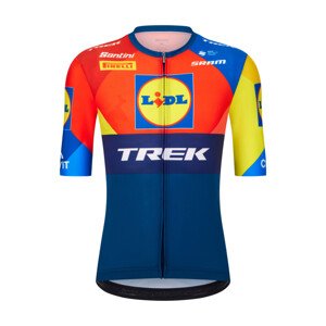 SANTINI Cyklistický dres s krátkym rukávom - LIDL TREK 2025 - viacfarebná 4XL