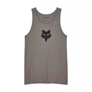 FOX Cyklistické tričko bez rukávov - HEAD PREMIUM TANK - šedá XL